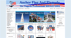 Desktop Screenshot of anchorflagpole.com
