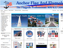 Tablet Screenshot of anchorflagpole.com
